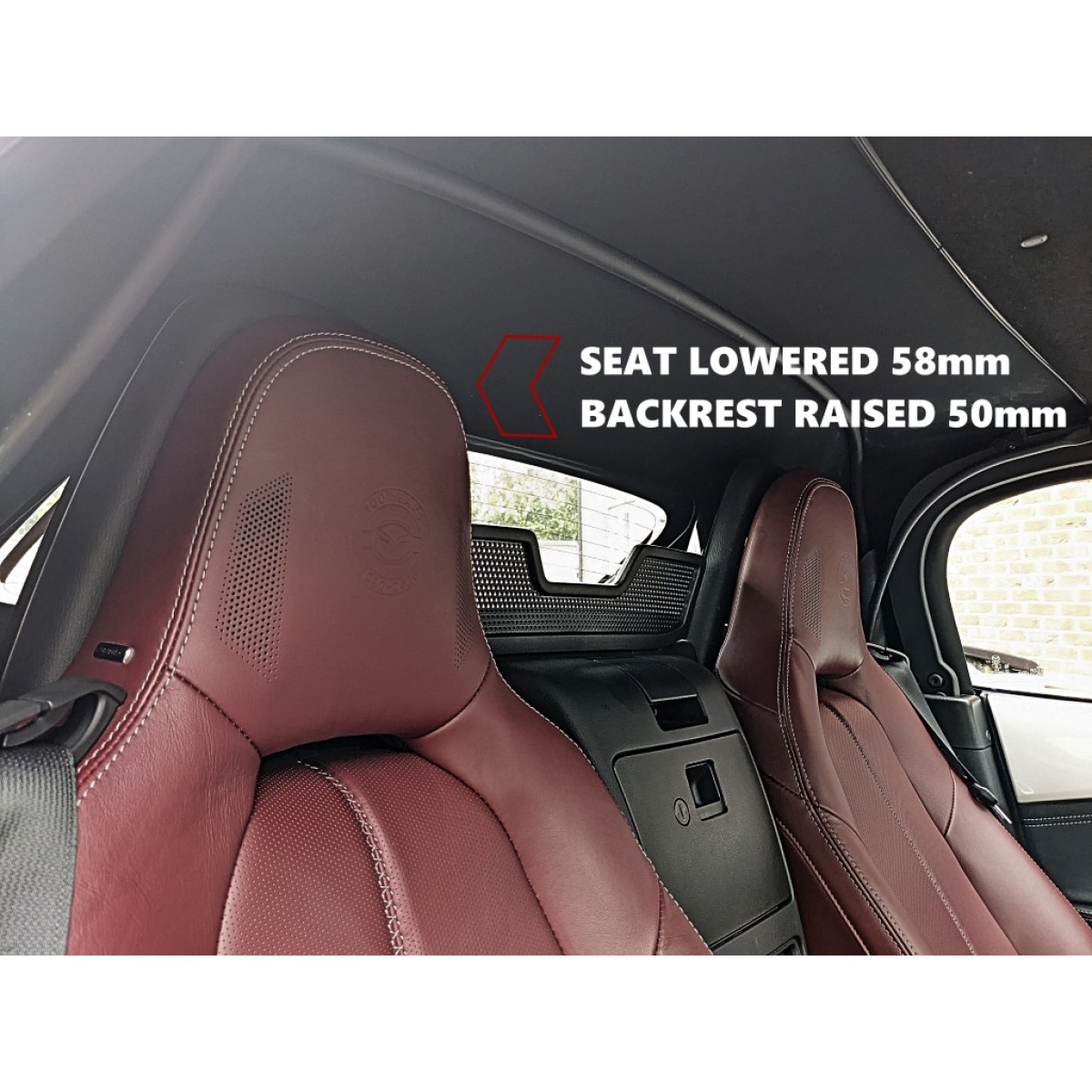 Backrest Raising Kit - MX5 Miata ND & Fiat Spider 124